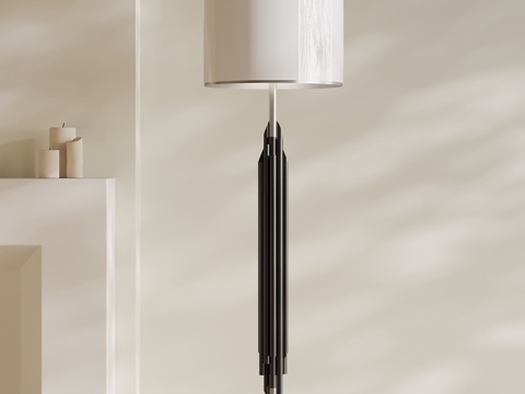  现代意式落地灯 金属落地灯3d模型 