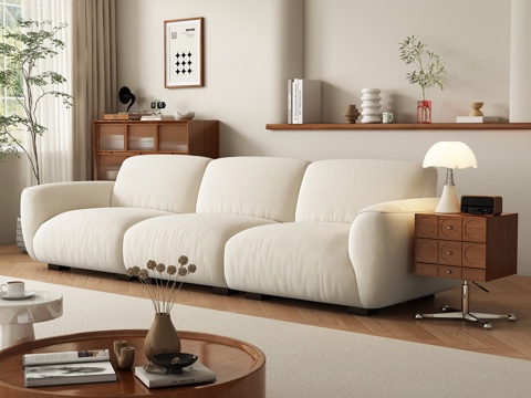  现代多人沙发 客厅3d模型 