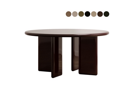  WAVE圆餐桌3d模型 