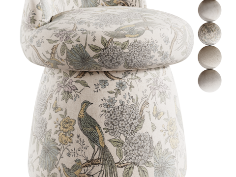  现代凳子3d模型 