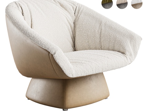  现代扶手椅3d模型 