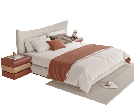  现代儿童床3d模型 