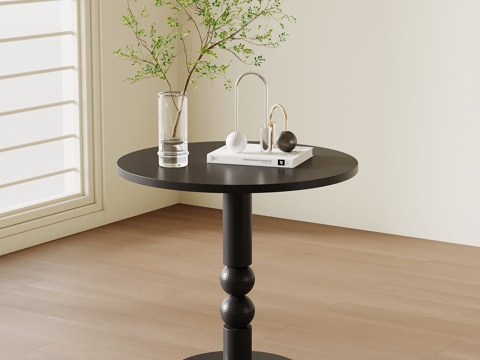  现代复古边几3d模型 