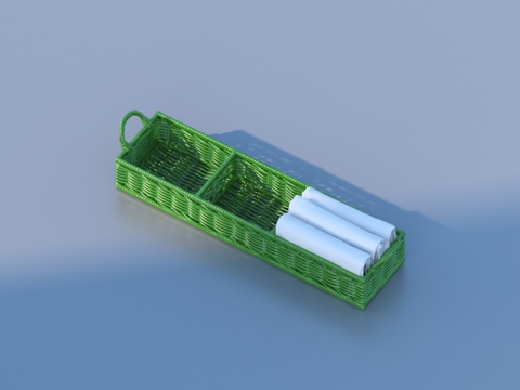  毛巾 收纳筐3d模型 