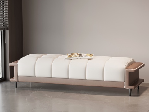  现代意式床尾凳 换鞋凳 沙发凳3d模型 