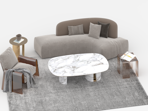  沙发组合3d模型 