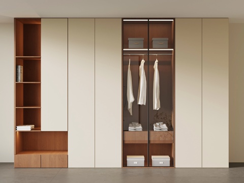  中古衣柜3d模型 