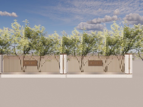 庭院灯 微景观 水景 屋顶花园 庭院门 水池su模型