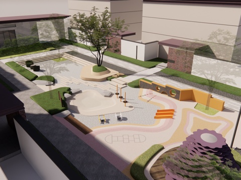 微景观 造景 草坪灯 室内景观 阳光房su模型