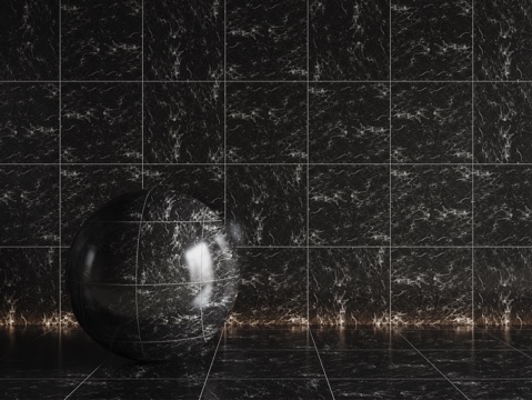  现代黑色瓷砖 厨房瓷砖 洗手间瓷砖 地砖 墙砖3d模型 