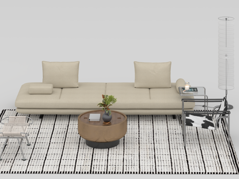  沙发组合3d模型 