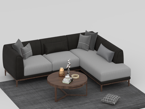  沙发组合3d模型 
