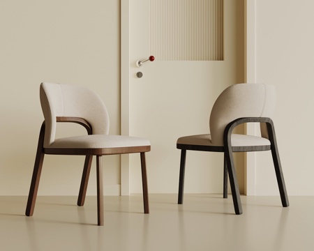  中古风休闲椅3d模型 