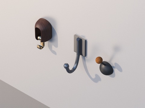  挂钩 小品3d模型 