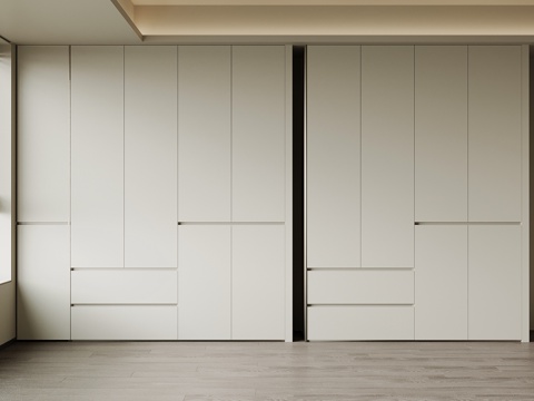  现代衣柜3d模型 