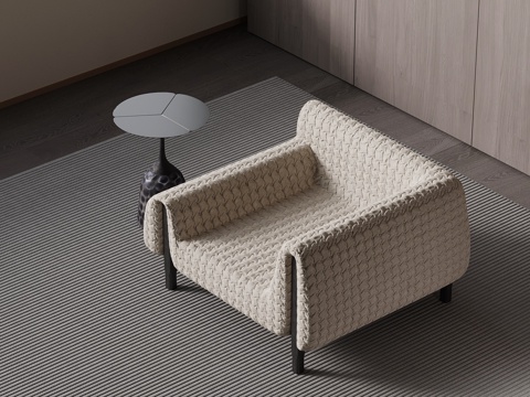  现代休闲沙发3d模型 