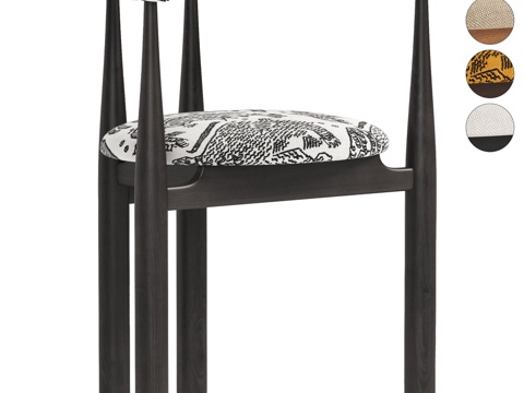  现代单椅3d模型 