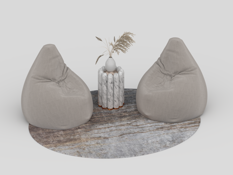  沙发组合3d模型 