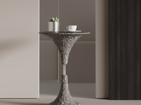 现代意式边几 角几su模型