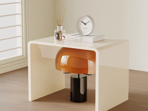  现代简约床头柜 彩色床头柜3d模型 