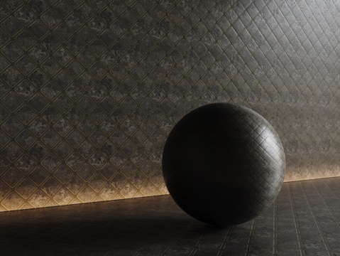  现代黑色瓷砖 厨房瓷砖 洗手间瓷砖 地砖 墙砖3d模型 