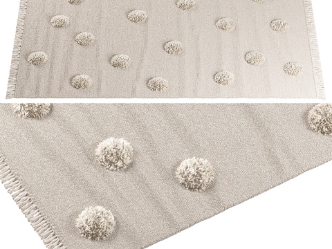  方形地毯3d模型 