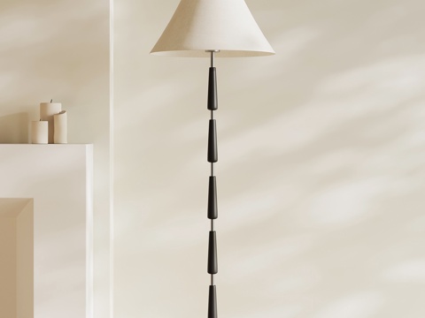  现代意式落地灯3d模型 