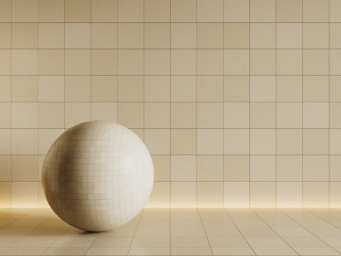  现代黄色瓷砖 厨房瓷砖 洗手间瓷砖 地砖 墙砖3d模型 