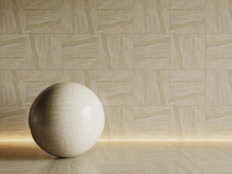  现代黄色瓷砖 厨房瓷砖 洗手间瓷砖 地砖 墙砖su模型 