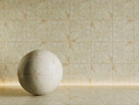  现代黄色瓷砖 厨房瓷砖 洗手间瓷砖 地砖 墙砖3d模型 