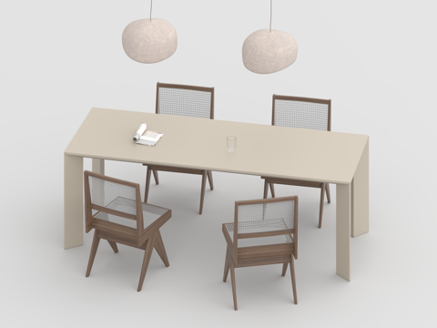  茶桌组合3d模型 