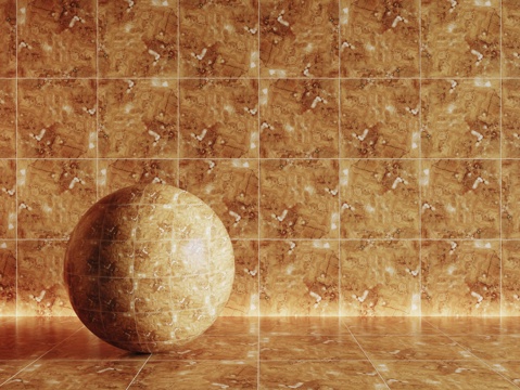  现代黄色瓷砖 厨房瓷砖 洗手间瓷砖 地砖 墙砖3d模型 