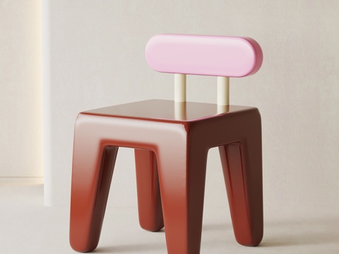  现代儿童椅 儿童凳3d模型 