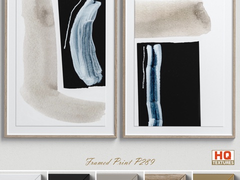  带框印刷品 P-2893d模型 