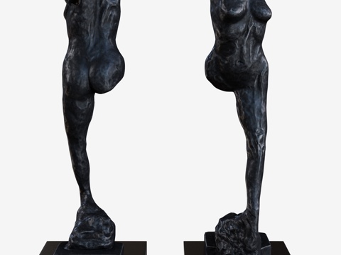  现代雕塑3d模型 