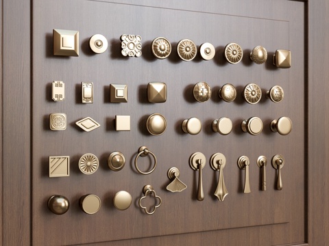  门把手柜门拉手抽屉拉手3d模型 