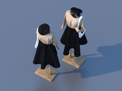  衣服 服装 模特3d模型 