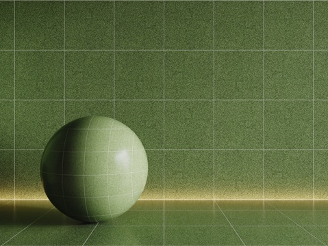  现代绿色瓷砖 厨房瓷砖 洗手间瓷砖 地砖 墙砖3d模型 