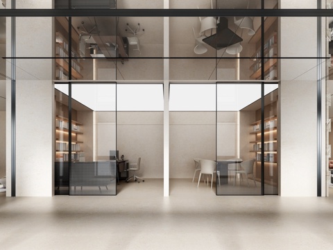  独立办公室3d模型 