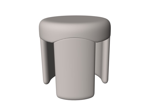  现代茶几su模型 