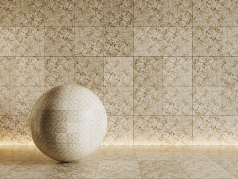  现代黄色瓷砖 厨房瓷砖 洗手间瓷砖 地砖 墙砖su模型 