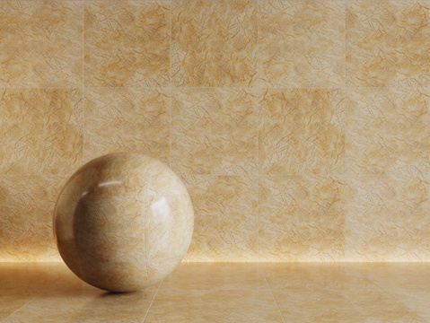  现代黄色瓷砖 厨房瓷砖 洗手间瓷砖 地砖 墙砖su模型 