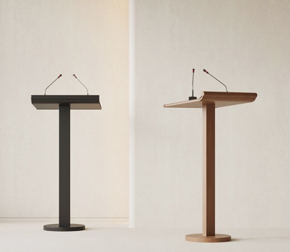 现代中古讲台su模型