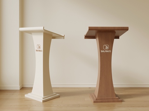 现代中古风讲台su模型