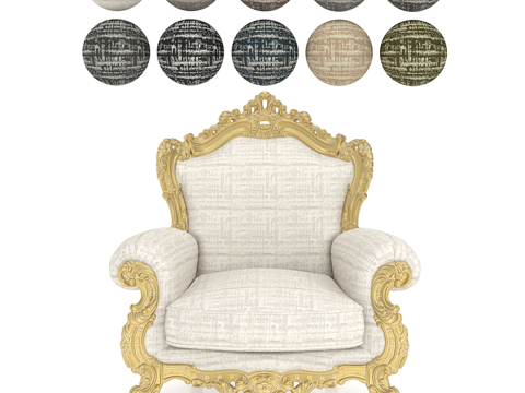  单人沙发3d模型 