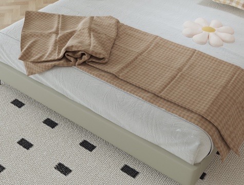  床尾搭巾3d模型 