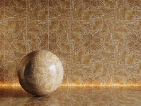  现代黄色瓷砖 厨房瓷砖 洗手间瓷砖 地砖 墙砖3d模型 