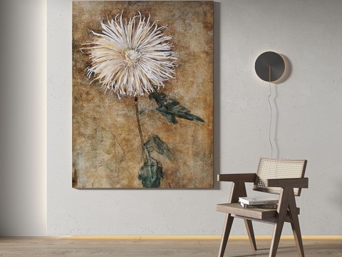  中古，现代，复古，轻奢，装饰画3d模型 