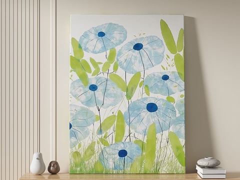  田园，奶油，挂画3d模型 