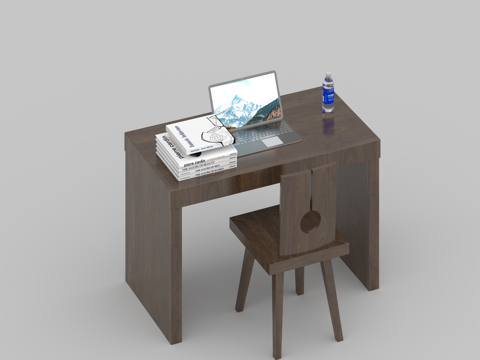  茶桌组合3d模型 